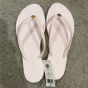 Tory Burch Light Pink Sandals with Gold Accent